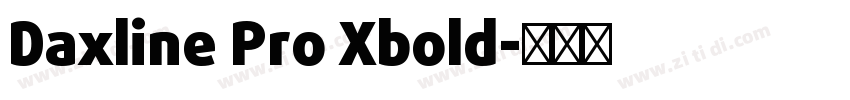 Daxline Pro Xbold字体转换